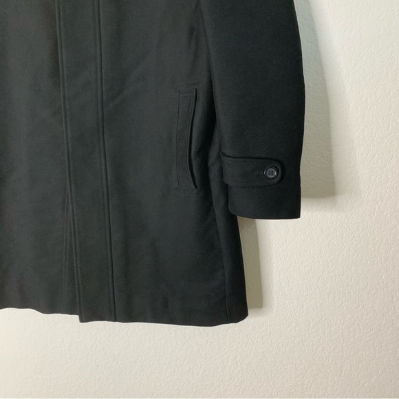 Zara Man Moda Sport Black Zip up/ Button Up Coat L - Picture 2 of 8